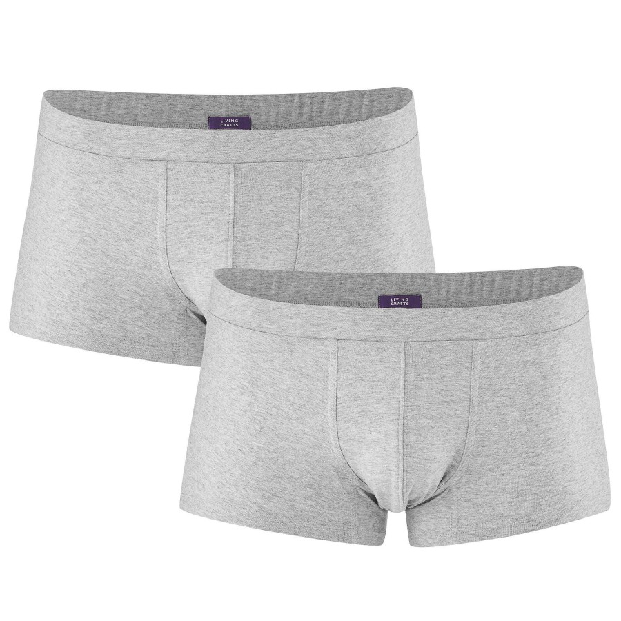 Underwear | LIVING CRAFTS Farell | Pants, Pack Of 2 Grey Melange