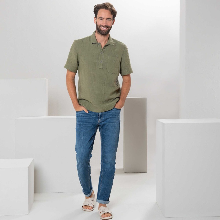 T-Shirts & Polo Shirts | LIVING CRAFTS Miquel | Polo-Shirt Light Khaki