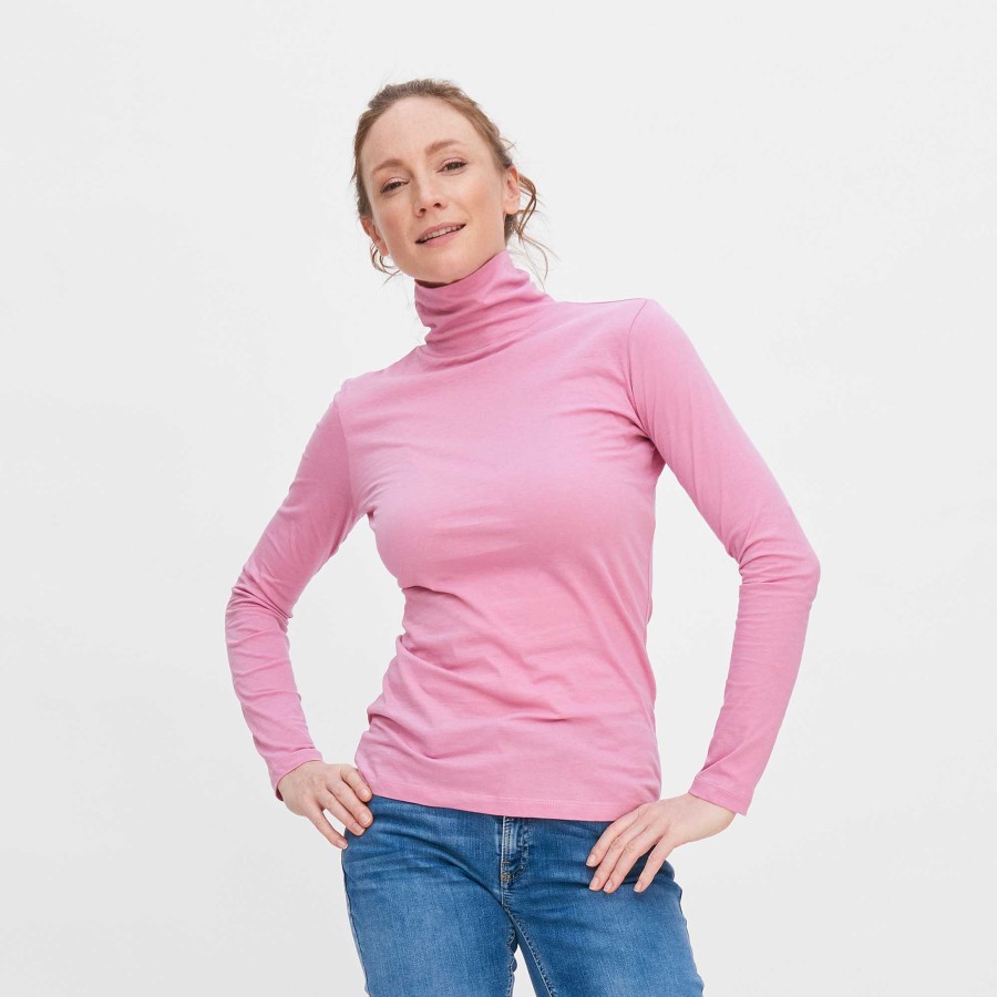 Knitwear & Sweatshirts | LIVING CRAFTS Nia | Turtleneck Shirt Dusty Rose