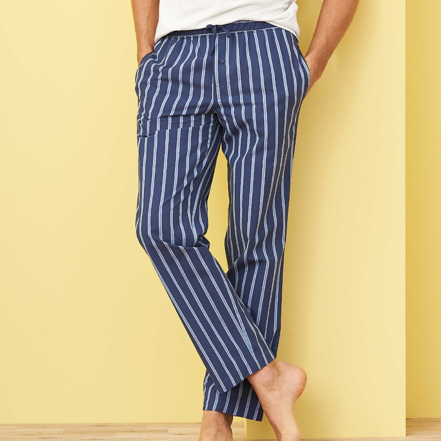 Pyjamas & Nightshirts | LIVING CRAFTS Klemens | Sleep Trousers Navy/Azur