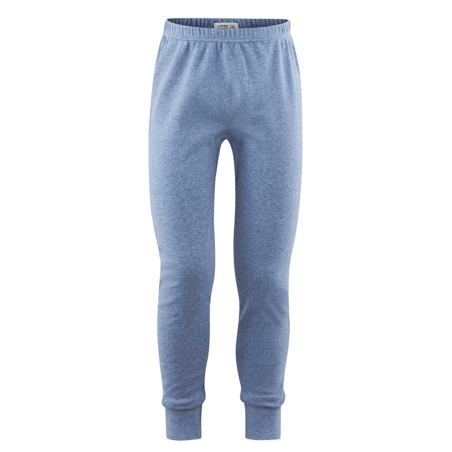 Functional Underwear | LIVING CRAFTS Heron | Long Johns Blue Melange