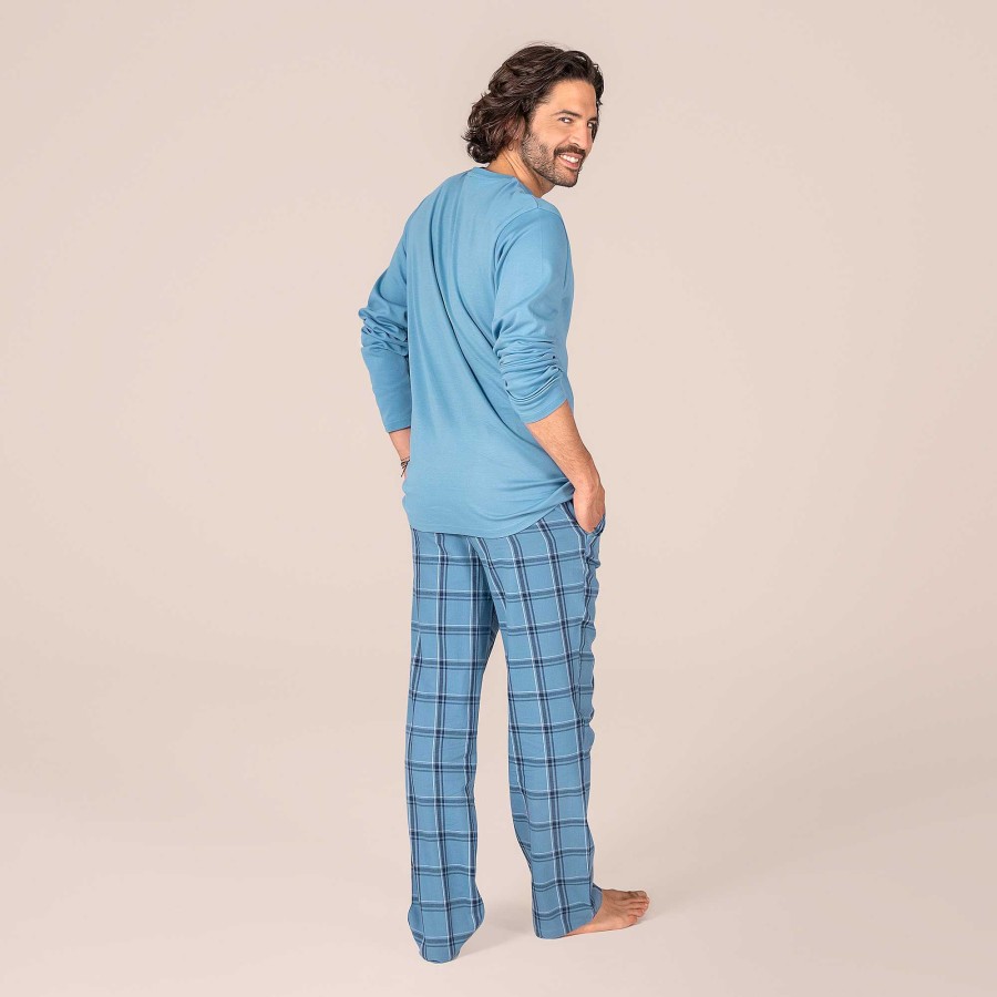 Pyjamas & Nightshirts | LIVING CRAFTS Pekka | Pyjamas Blue Shadow Check