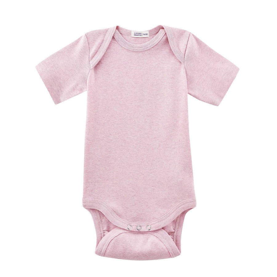 Bodys & Romper Suits | LIVING CRAFTS Honey | Short-Sleeved Body Rose Melange