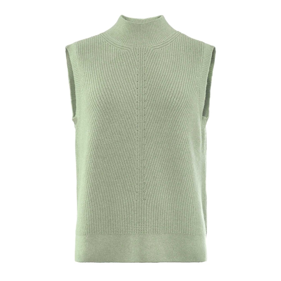 Knitwear & Sweatshirts | LIVING CRAFTS Nira | Vest Misty Green