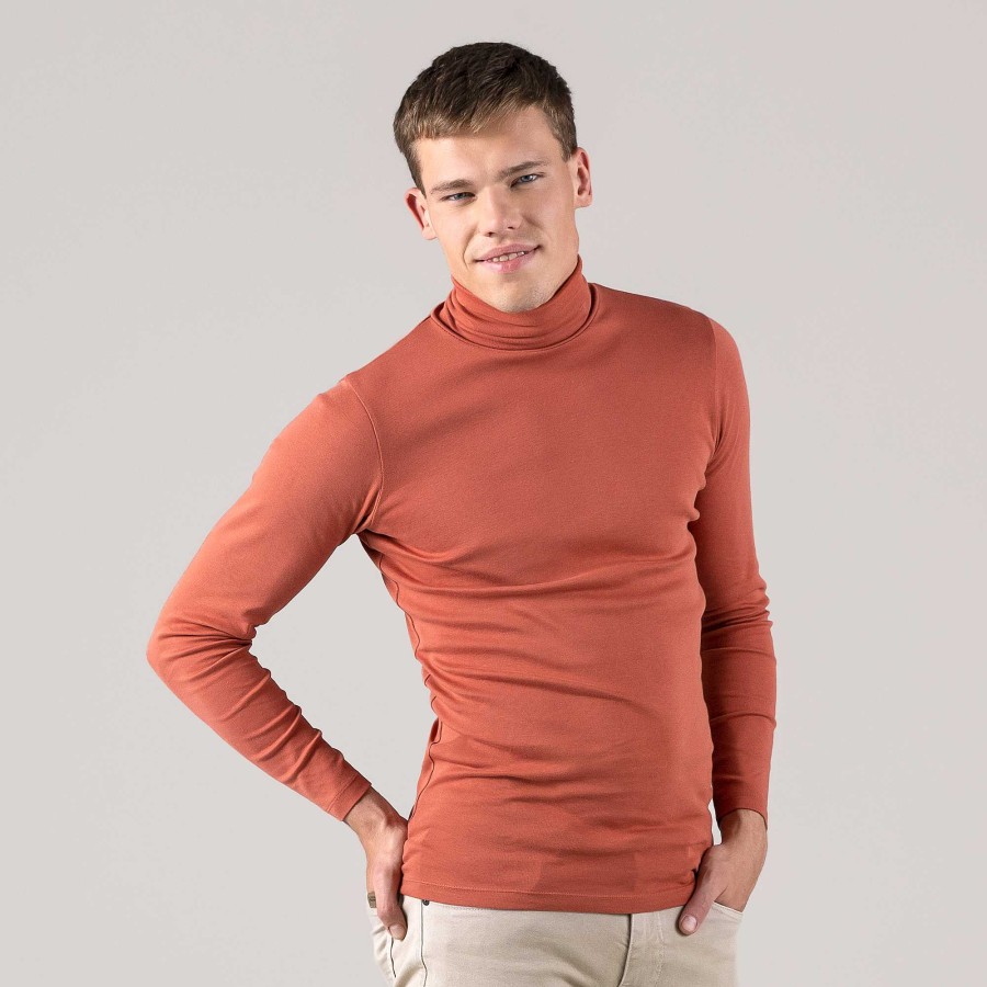 Knitwear & Sweatshirts | LIVING CRAFTS Helge | Turtleneck Shirt Spice