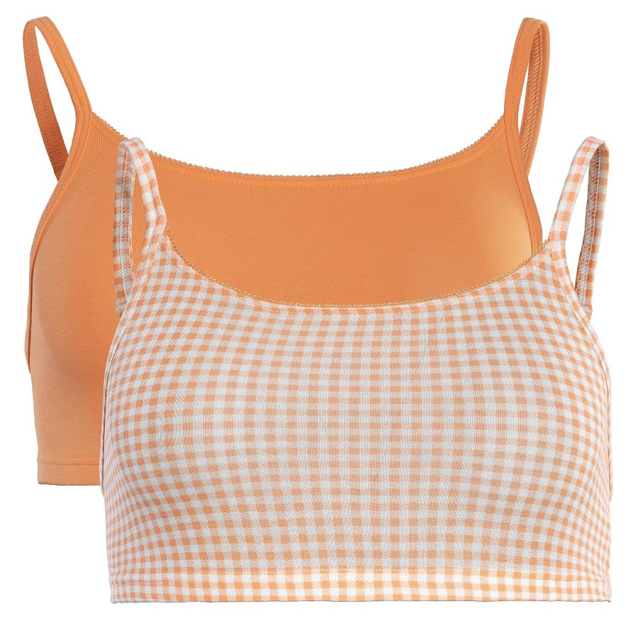 Underwear | LIVING CRAFTS Ilenia | Bustier, Pack Of 2 Vichy Apricot