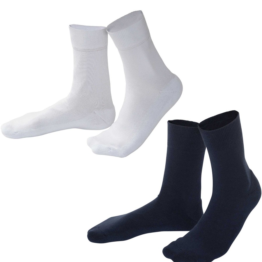 Socks & Tights | LIVING CRAFTS Mabel | Socks, Pack Of 2 Navy