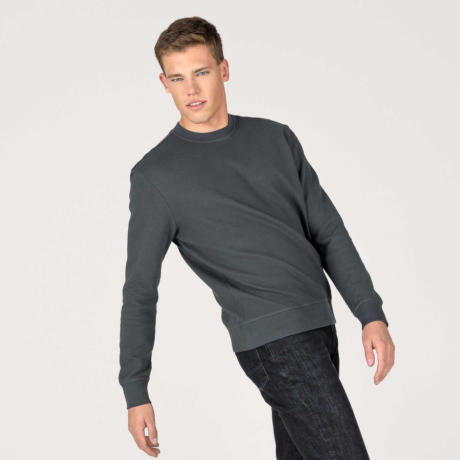 Knitwear & Sweatshirts | LIVING CRAFTS Pacou | Uni Sweatshirt Graphite