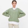 Knitwear & Sweatshirts | LIVING CRAFTS Neele | Sweater Misty Green