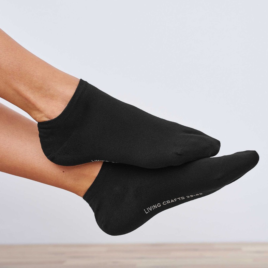 Socks & Tights | LIVING CRAFTS Abby | Sneaker Socks, Pack Of 2 Black