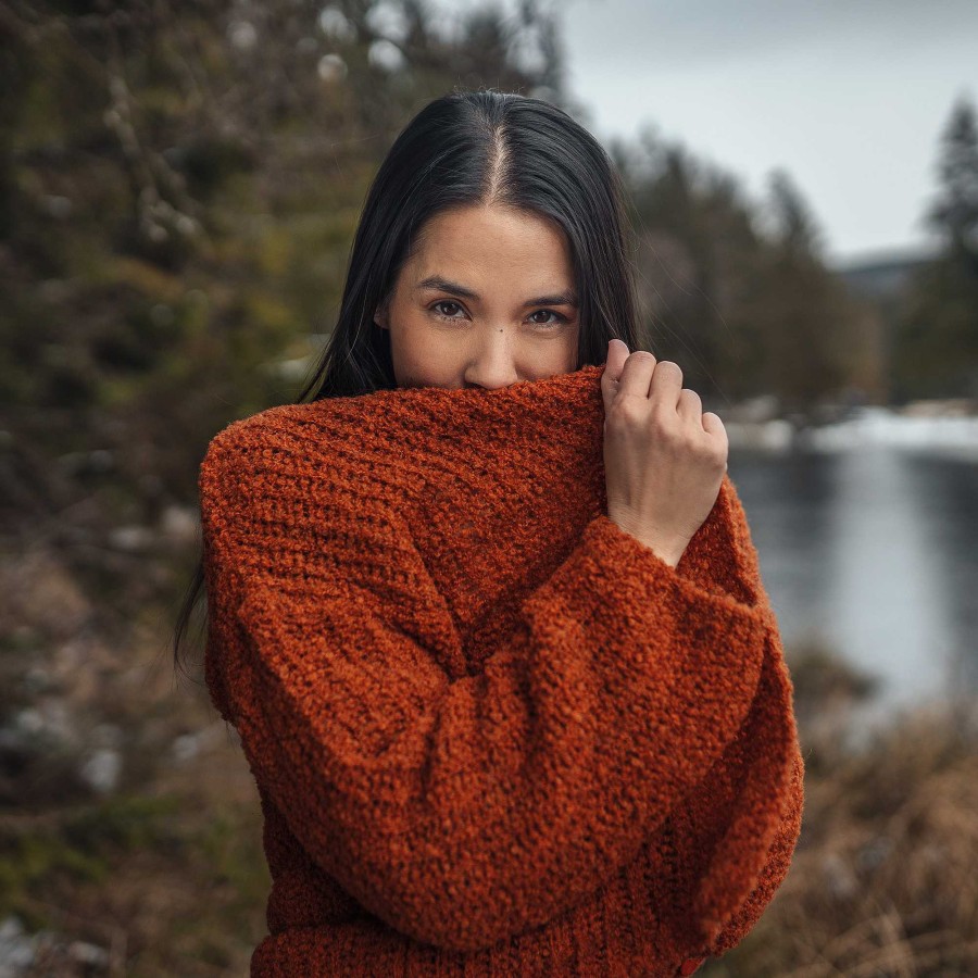 Cardigans & Jackets | LIVING CRAFTS Perdita | Cardigan Rust