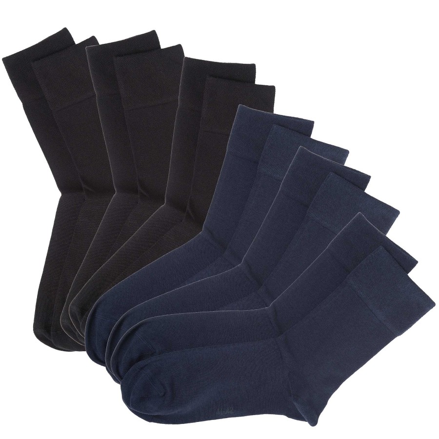 Socks | LIVING CRAFTS Living Crafts | Socks, Pack Of 6 Black/Navy