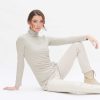 Shirts & Tops | LIVING CRAFTS Lucrezia | Turtleneck Shirt Stone Powder