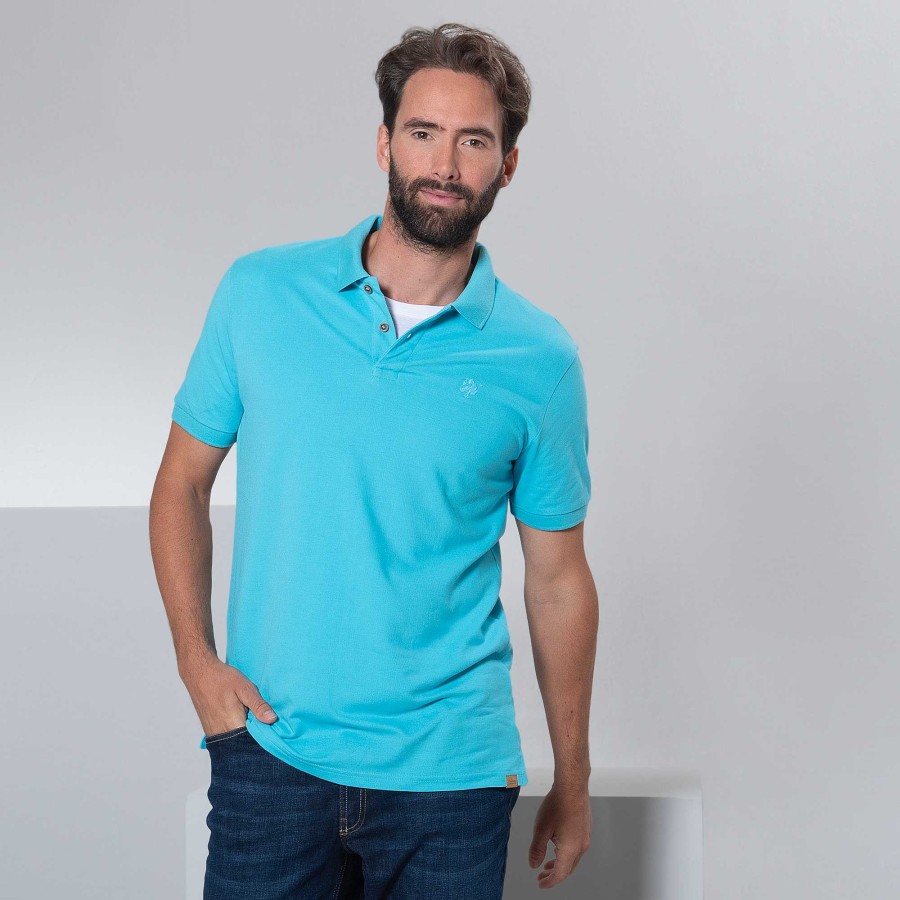 T-Shirts & Polo Shirts | LIVING CRAFTS Kenley | Polo Shirt Turquoise