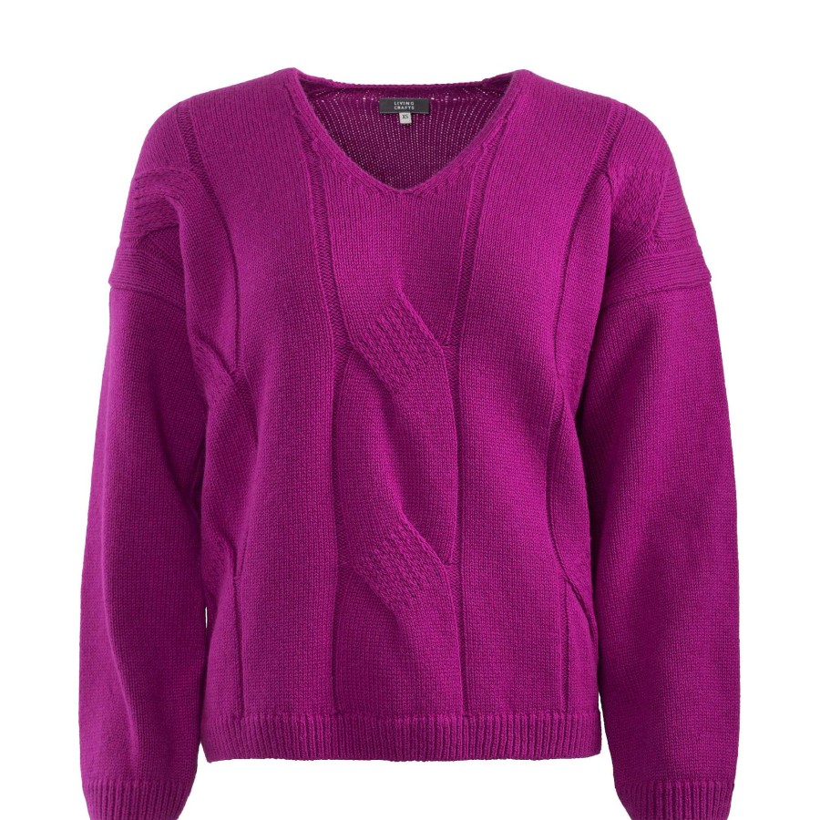 Knitwear & Sweatshirts | LIVING CRAFTS Neele | Sweater Very Berry