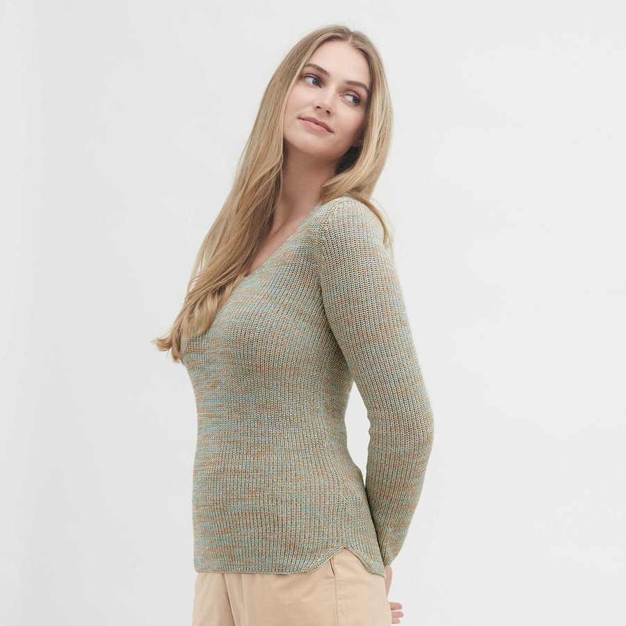 Knitwear & Sweatshirts | LIVING CRAFTS Olena | Sweater Lagoon/Apricot