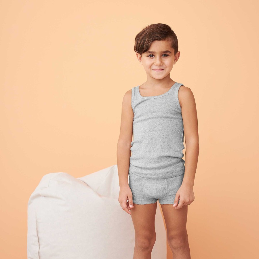 Underwear | LIVING CRAFTS Gnu | Vest Grey Melange