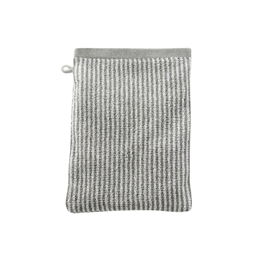 Bathroom & Spa | LIVING CRAFTS Barcelona | Washing Glove, Pack Of 2 Cashmere/Natural Striped