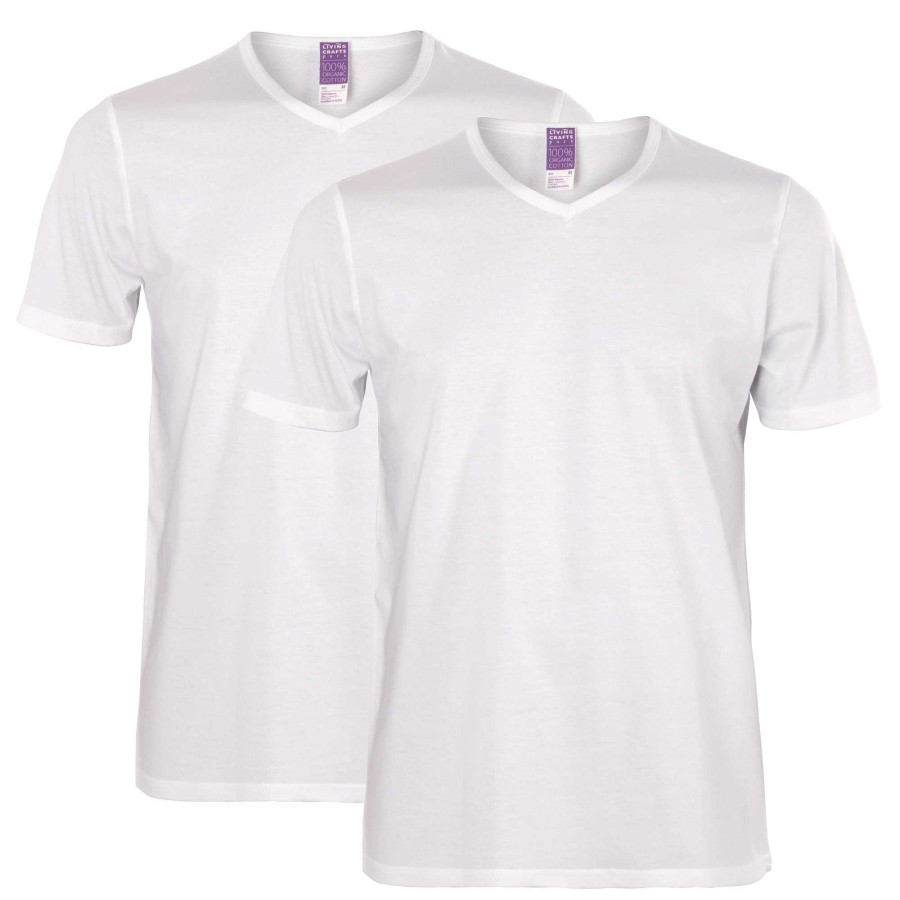 T-Shirts & Polo Shirts | LIVING CRAFTS Dean | T-Shirt, Pack Of 2 White