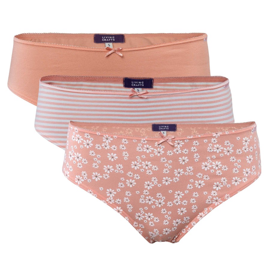 Underwear | LIVING CRAFTS Imala | Briefs, Pack Of 3 Strawberry Cream