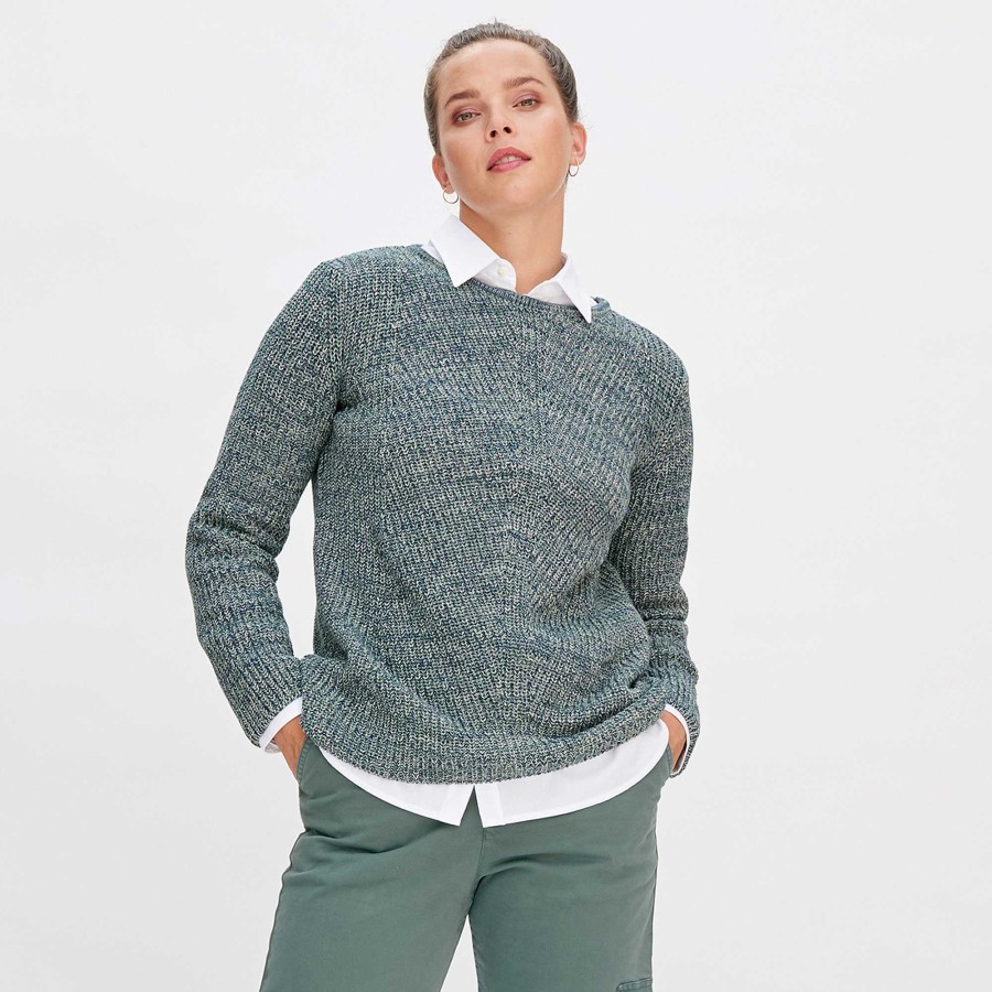 Knitwear & Sweatshirts | LIVING CRAFTS Nalani | Sweater Fjord/Green