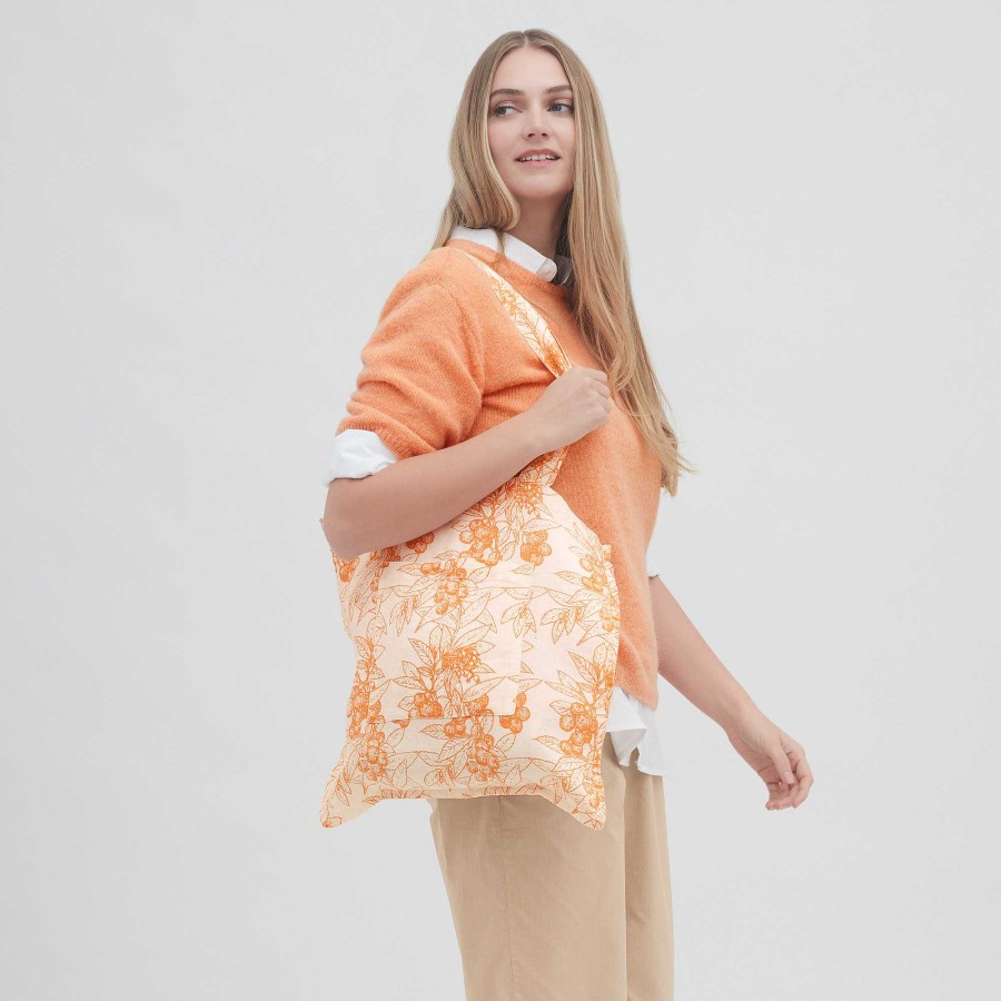 Accessories | LIVING CRAFTS Oleander | Shopper Apricot/White