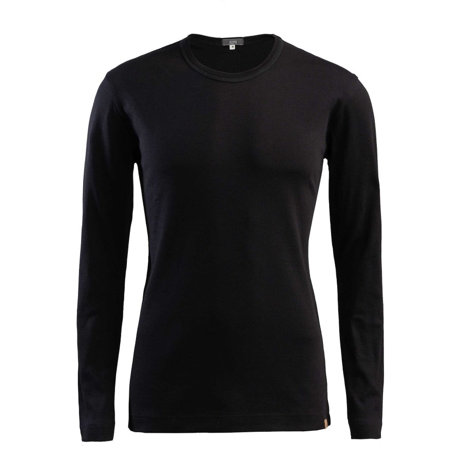 T-Shirts & Polo Shirts | LIVING CRAFTS Leandro | Long-Sleeved Shirt Black