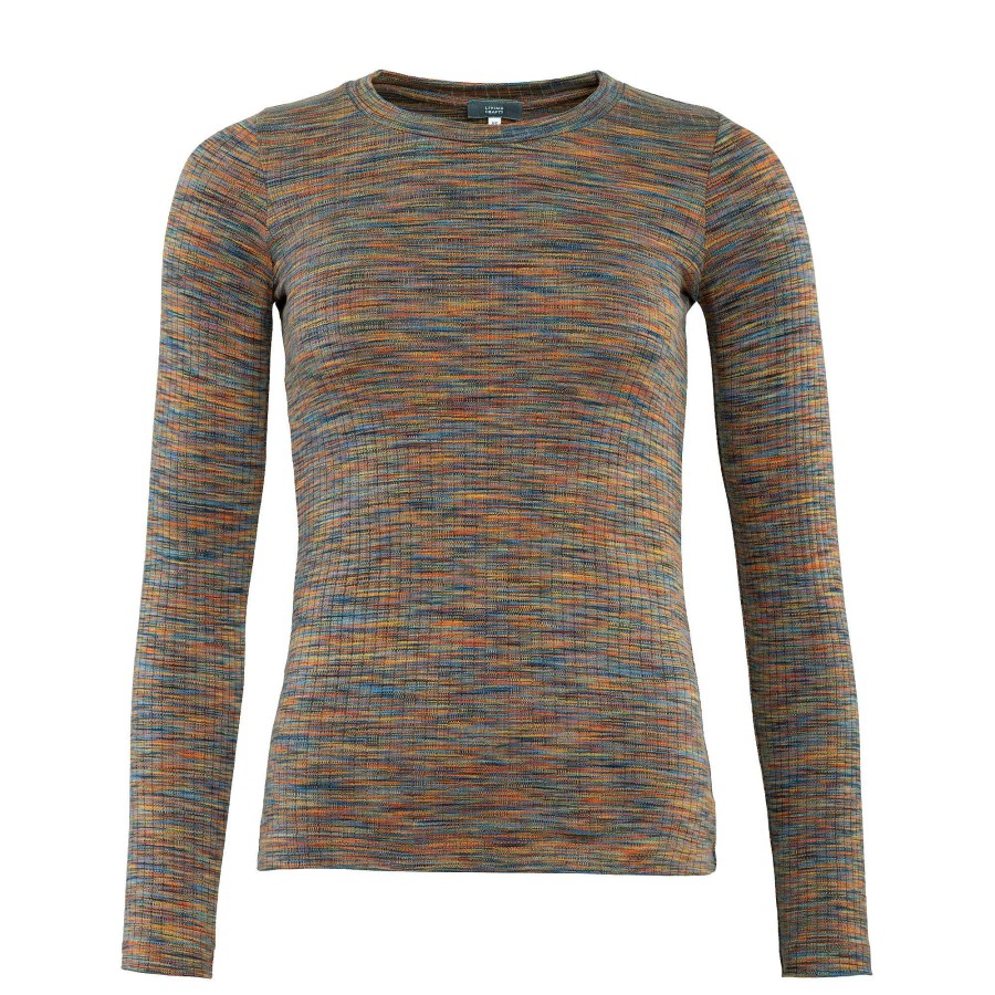 Knitwear & Sweatshirts | LIVING CRAFTS Prisca | Long-Sleeved Shirt Ink Blue/Rust