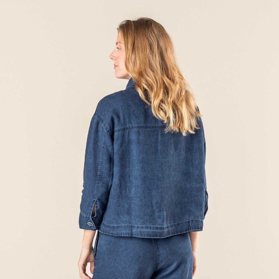 Cardigans & Jackets | LIVING CRAFTS Roxana | Cardigan Indigo Blue