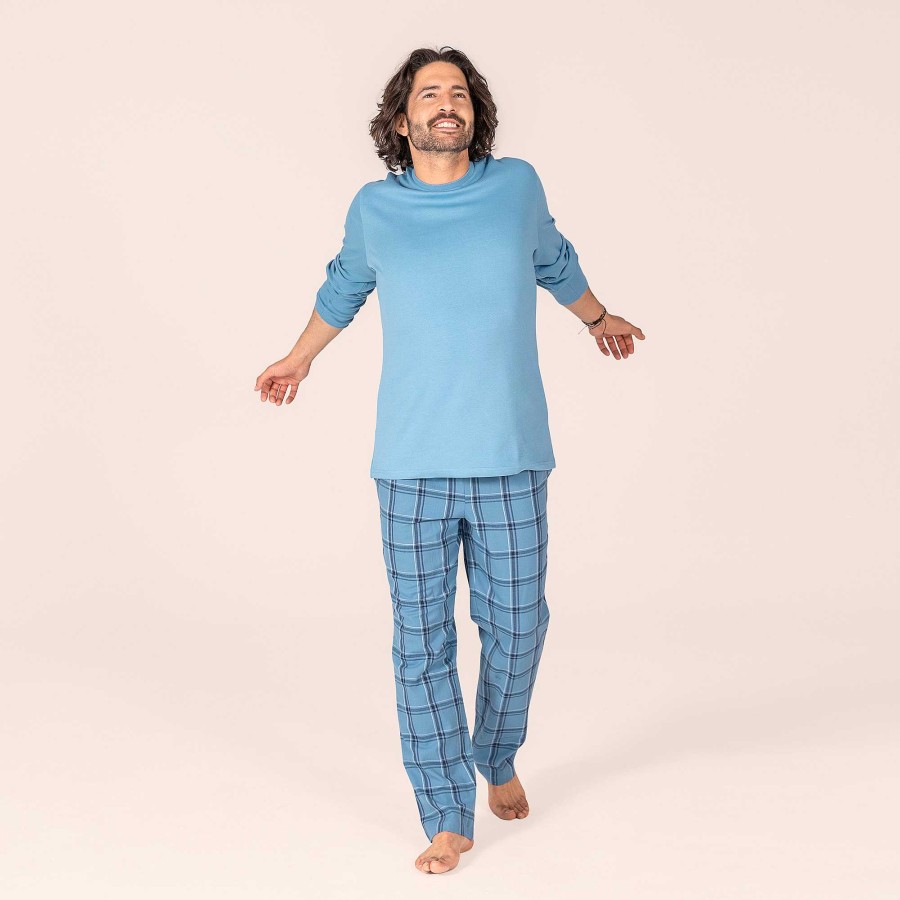 Pyjamas & Nightshirts | LIVING CRAFTS Pekka | Pyjamas Blue Shadow Check