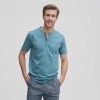 T-Shirts & Polo Shirts | LIVING CRAFTS Othello | Henley T-Shirt Reef Waters