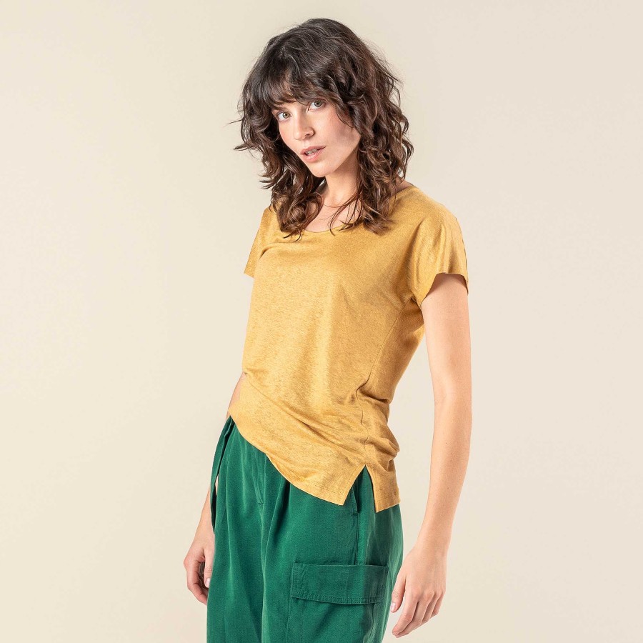 Shirts & Tops | LIVING CRAFTS Robinia | T-Shirt Ochre