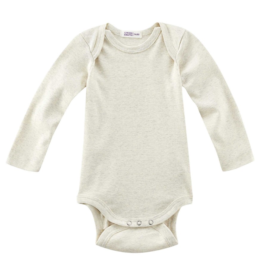 Bodys & Romper Suits | LIVING CRAFTS Herby | Long-Sleeved Body Natural Melange