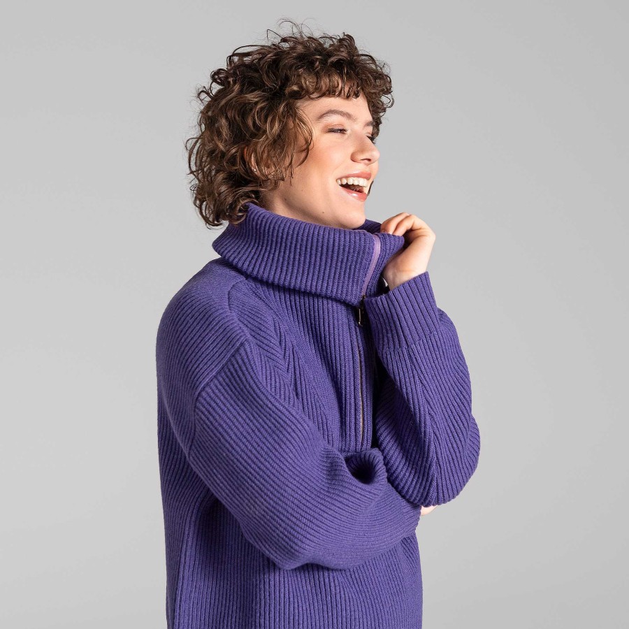 Knitwear & Sweatshirts | LIVING CRAFTS Truestory Arkena | Troyer Purple