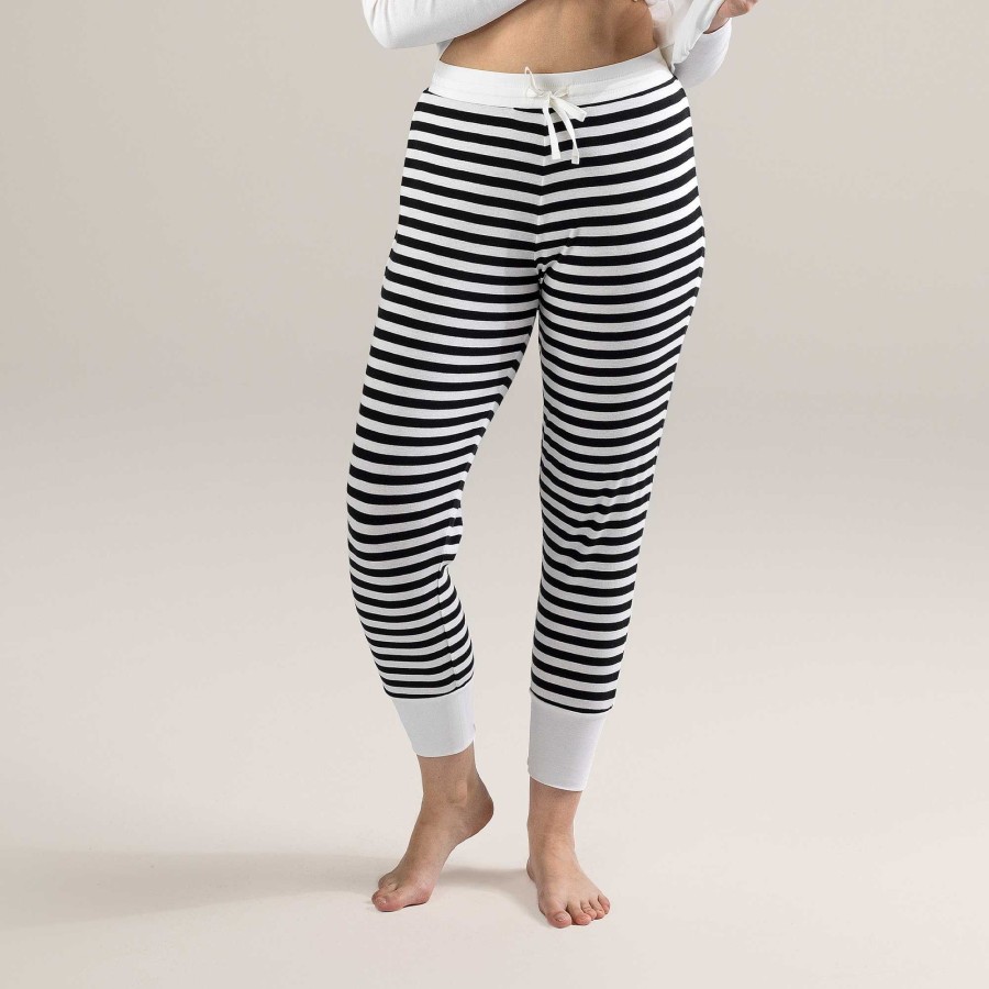 Homewear | LIVING CRAFTS Aveline | Sleep Trousers Black/Cream