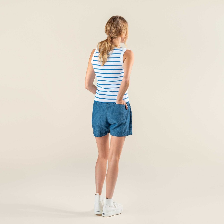 Jeans & Trousers | LIVING CRAFTS Reeza | Relax-Shorts Denim Blue