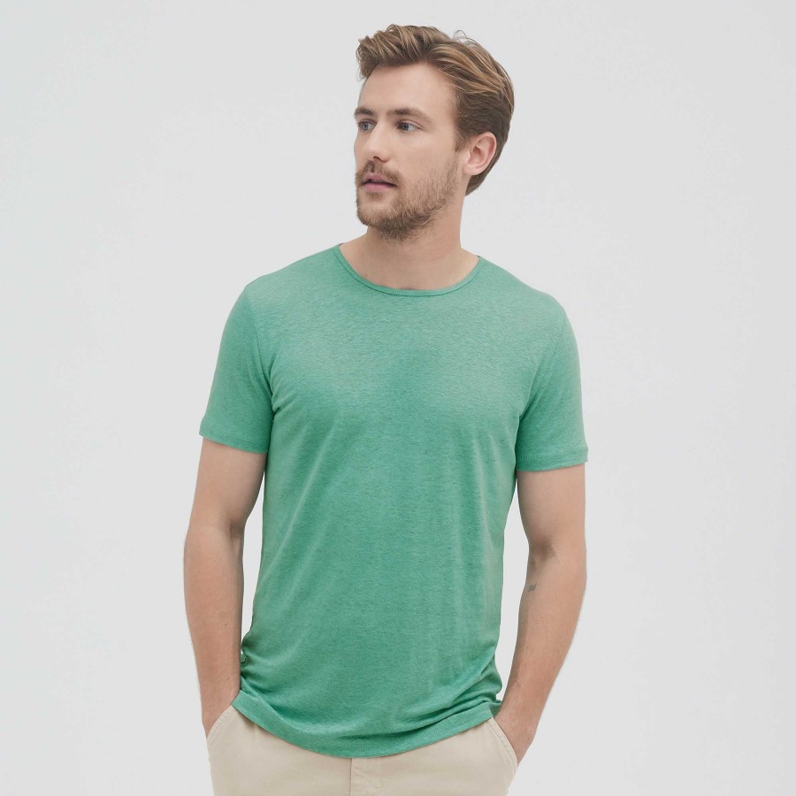 T-Shirts & Polo Shirts | LIVING CRAFTS Andy | T-Shirt Neptune Green