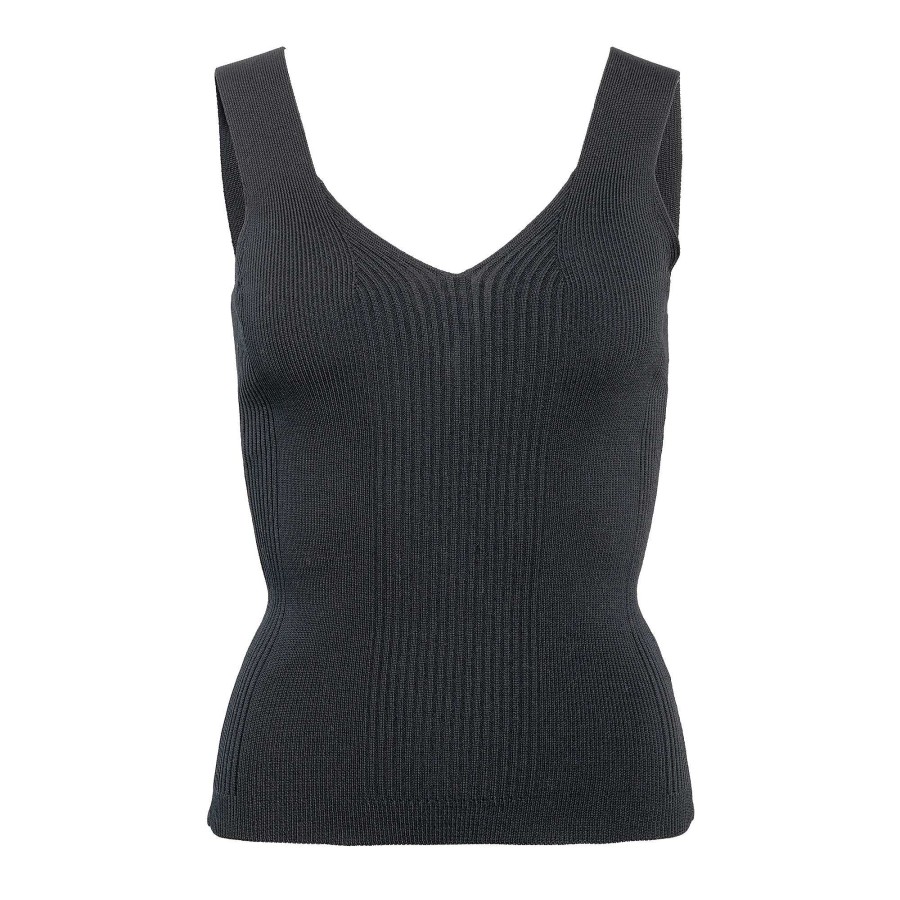 Shirts & Tops | LIVING CRAFTS Truestory Bienke | Cotton Knitted Top Black