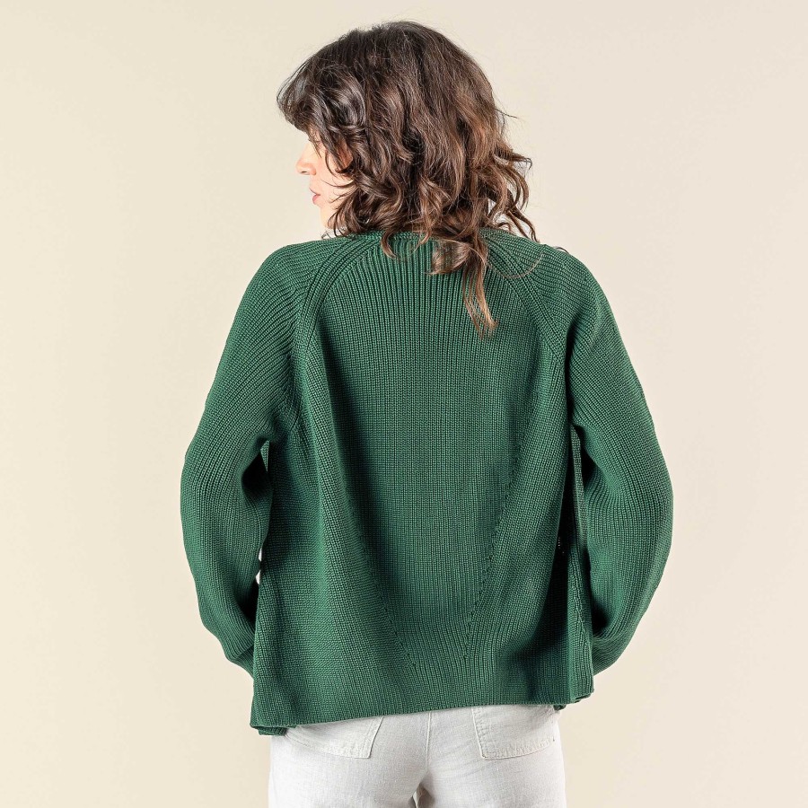 Cardigans & Jackets | LIVING CRAFTS Olivia | Cardigan Botanical Green