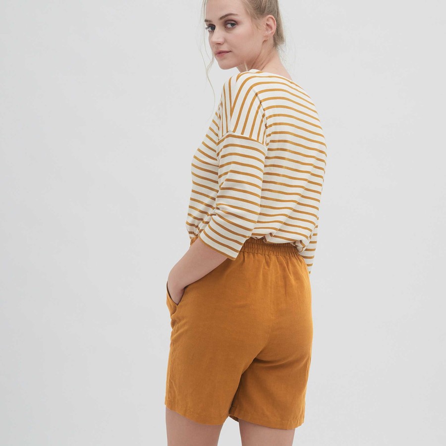 Jeans & Trousers | LIVING CRAFTS Orsina | Bermuda Shorts Dark Amber