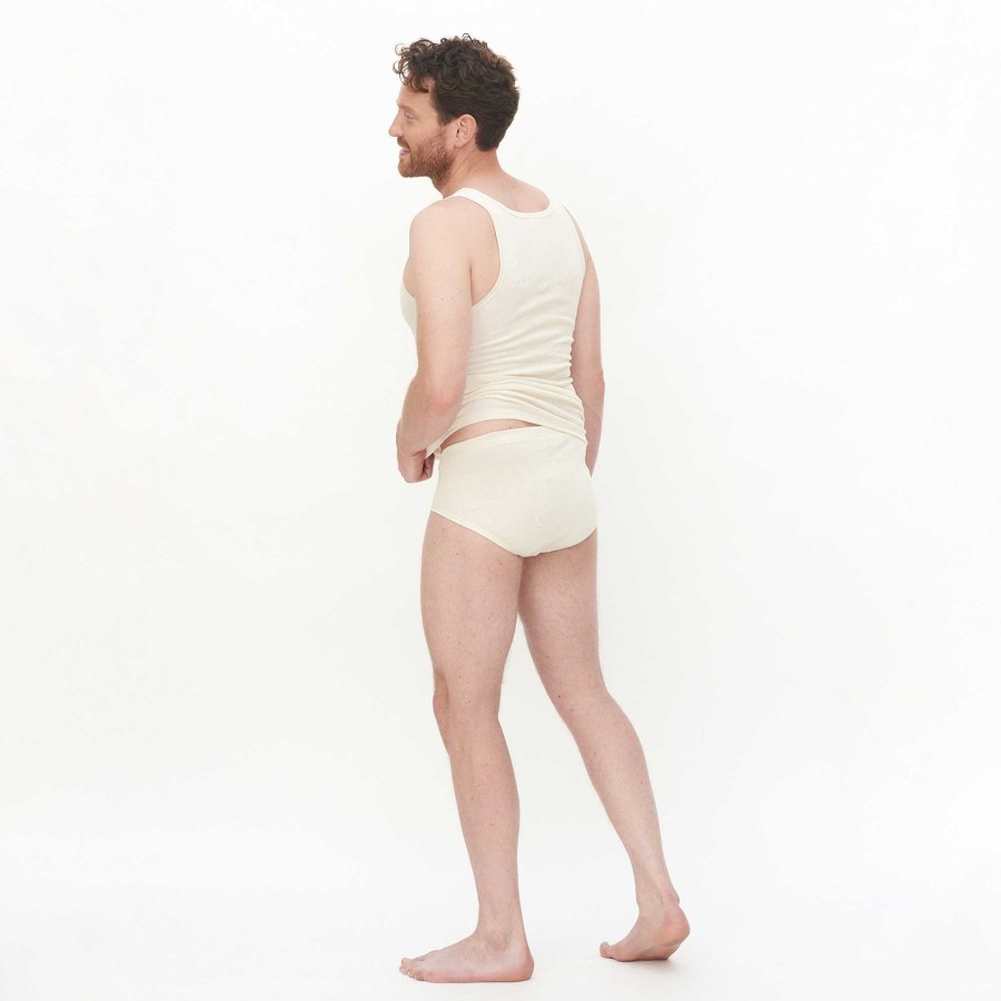 Sensitive | LIVING CRAFTS Julius | Open Fly Briefs Natural