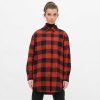 Blouses & Tunics | LIVING CRAFTS Nina | Flannel Shirt Burnt Brick/Black