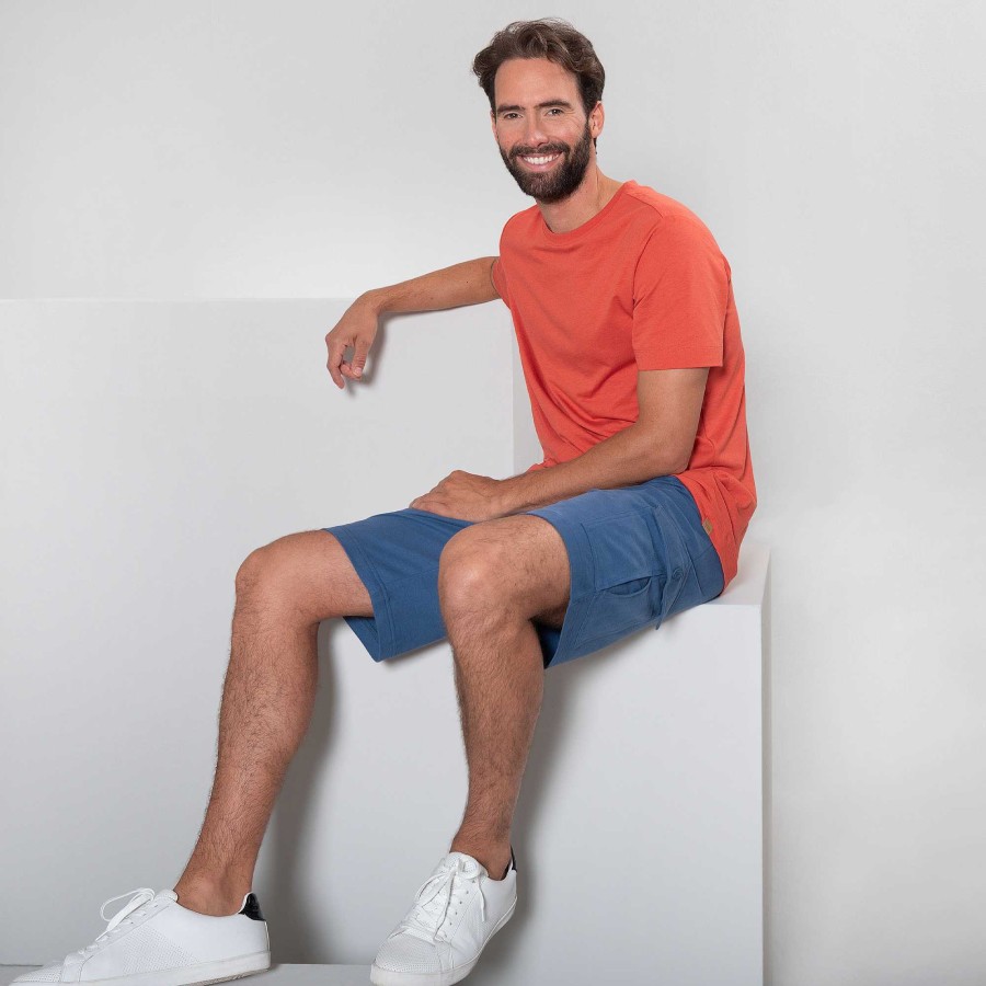 Jeans & Trousers | LIVING CRAFTS Manuel | Cargo-Bermudas Moonlight Blue