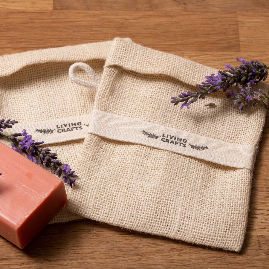 Bathroom & Spa | LIVING CRAFTS Matera | Soap Bag, Value Pack 2 Pcs. Natural