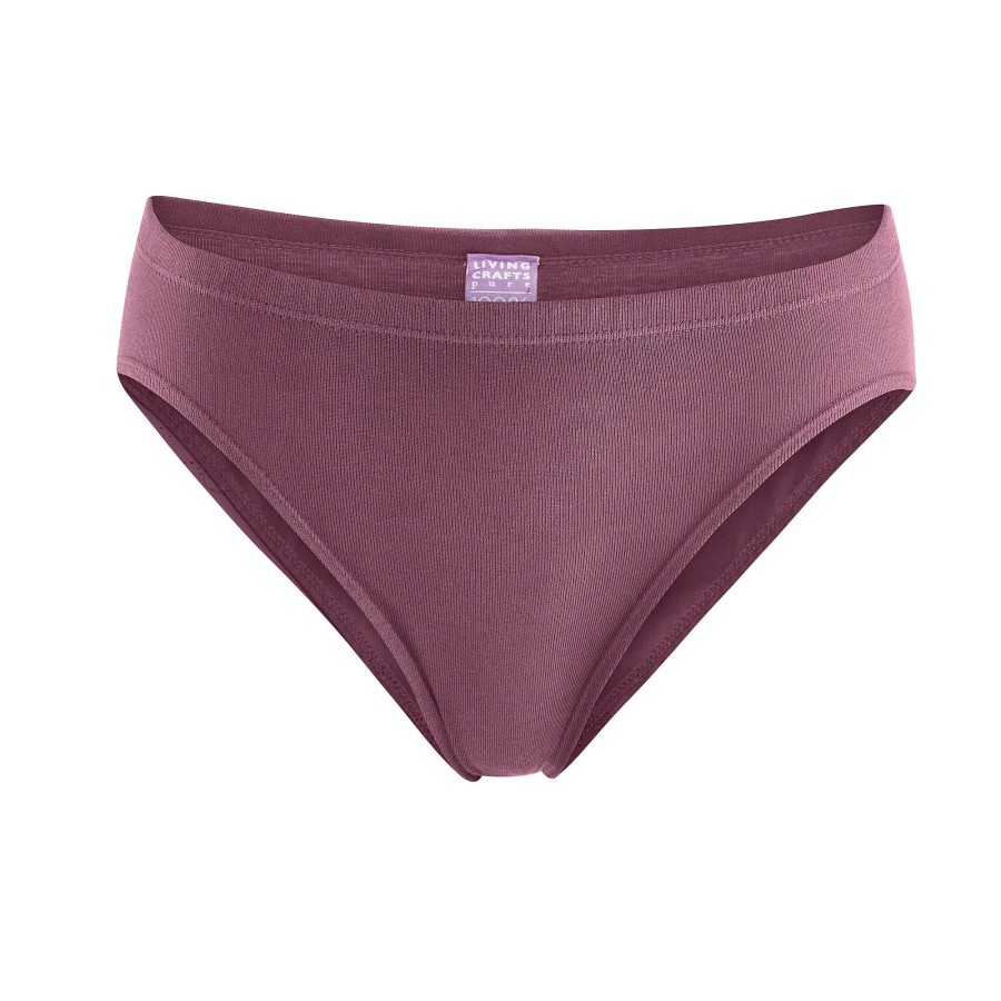 Underwear | LIVING CRAFTS Josefine | Tanga Briefs Dark Rose