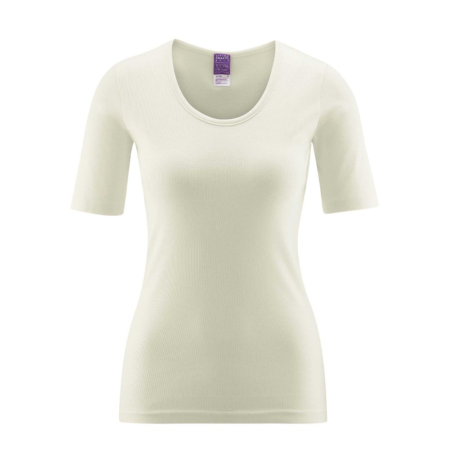 Sensitive | LIVING CRAFTS Juliane | Short-Sleeved Shirt Natural