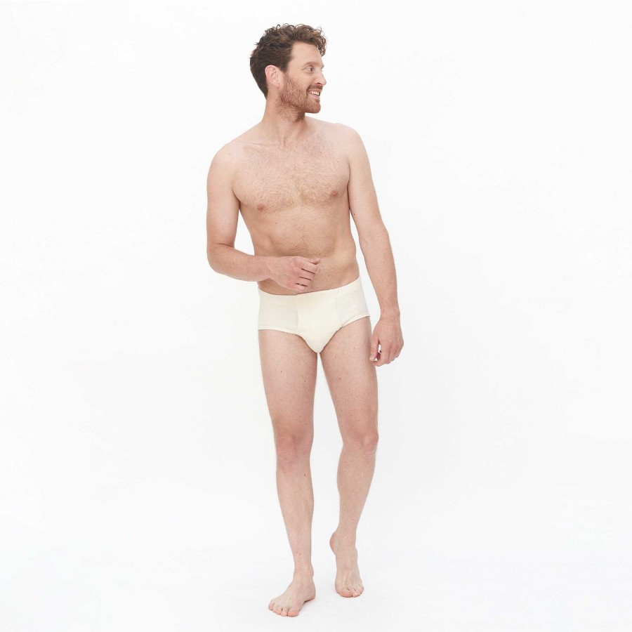 Sensitive | LIVING CRAFTS Julius | Open Fly Briefs Natural