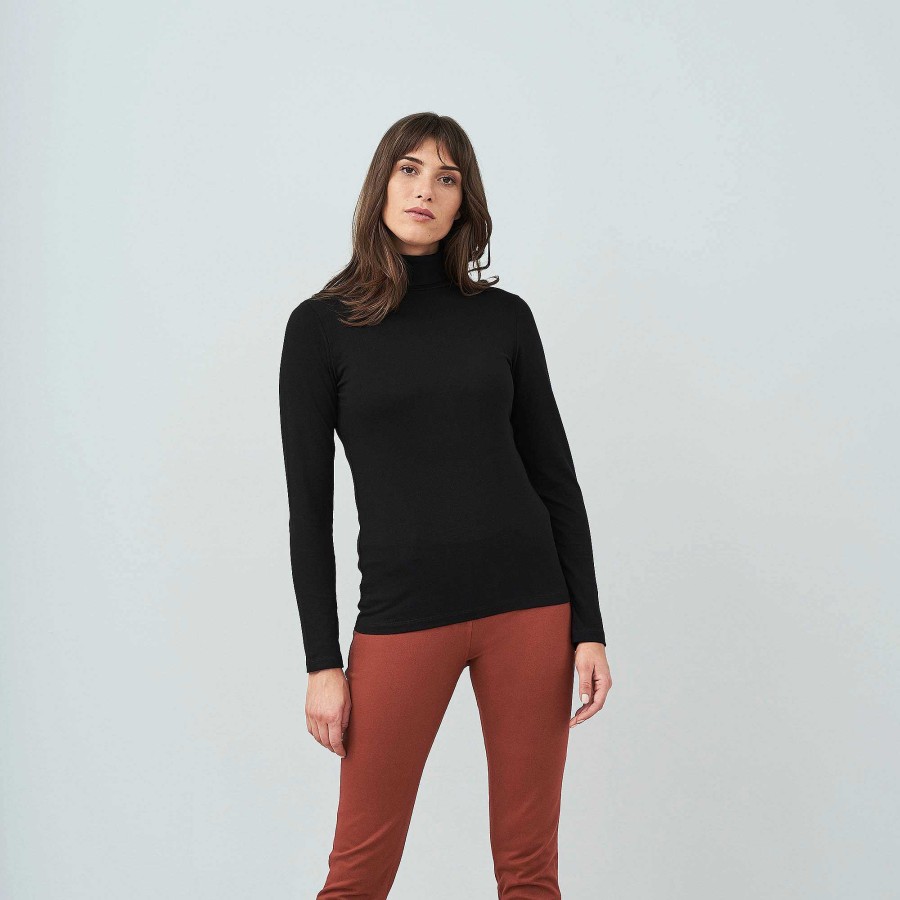 Shirts & Tops | LIVING CRAFTS Holdine | Turtleneck Shirt Black