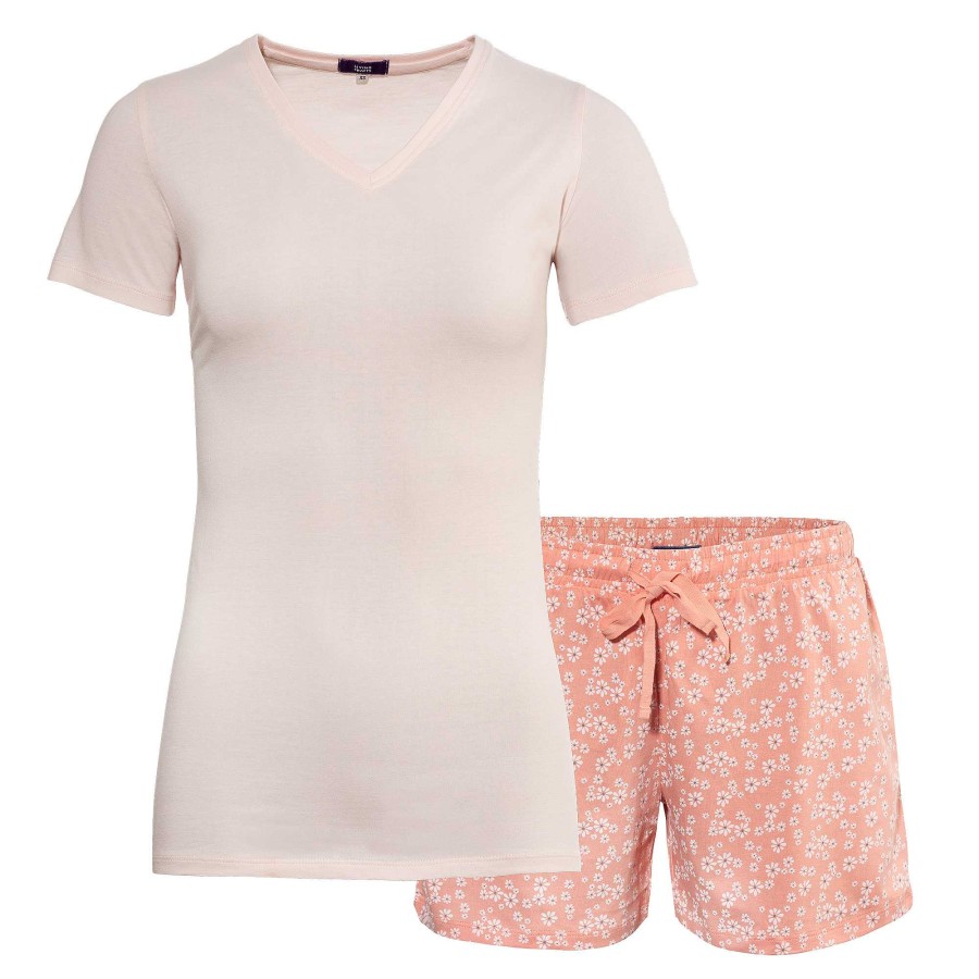 Homewear | LIVING CRAFTS Miriam | Shorty Pyjamas, Set Strawberry Cream