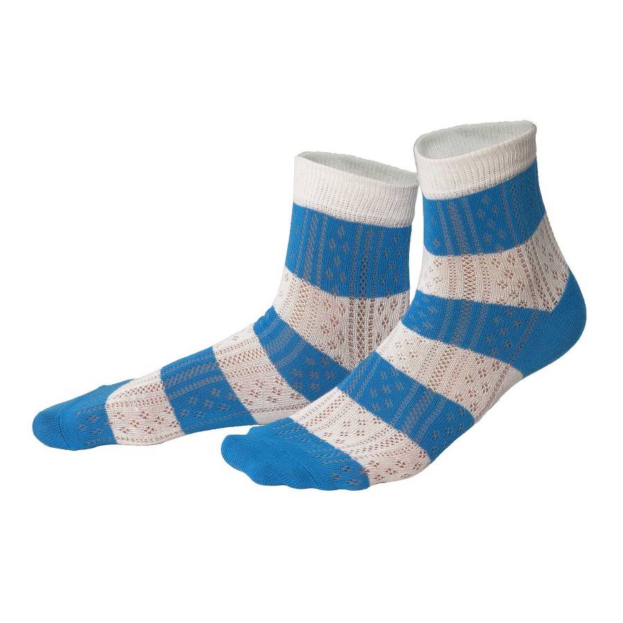 Socks | LIVING CRAFTS Roni | Socks Azure Blue/White